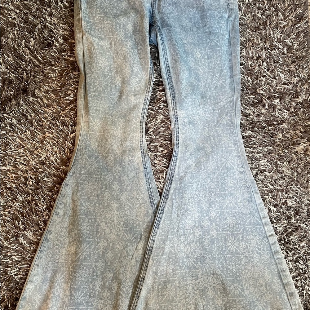Rock & Roll Cowgirl Light Blue Flare Jeans